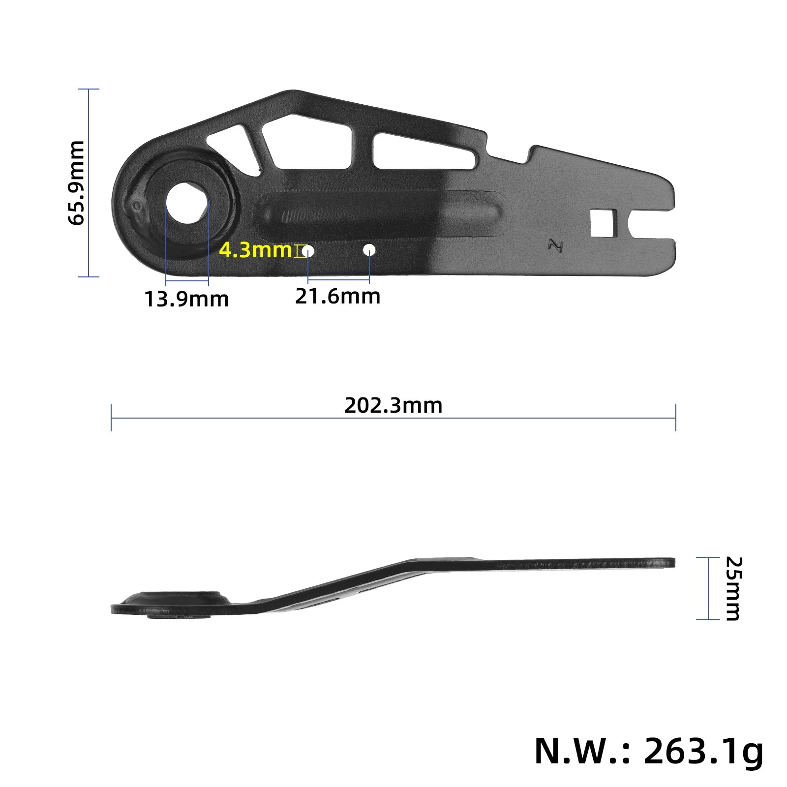KuKirin A1 Front Left Rocker Arm - Image 2