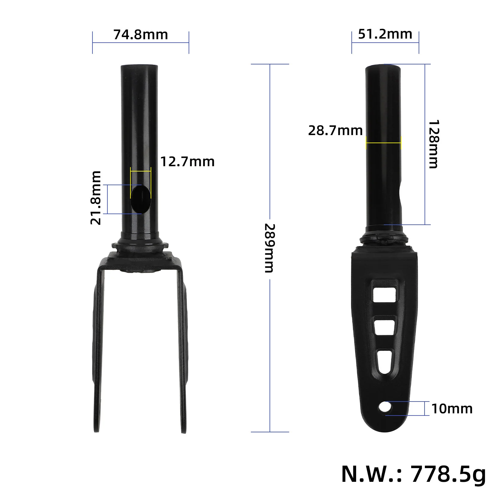 KuKirin S1 Max Front Fork - Image 2