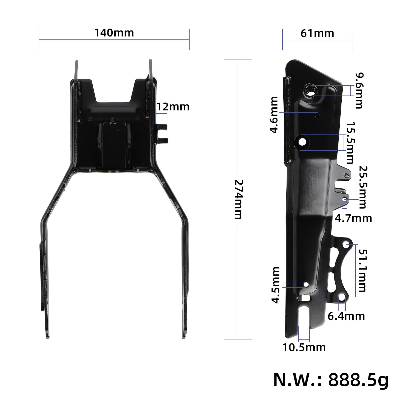 KuKirin T3 Rear Fork - Image 2