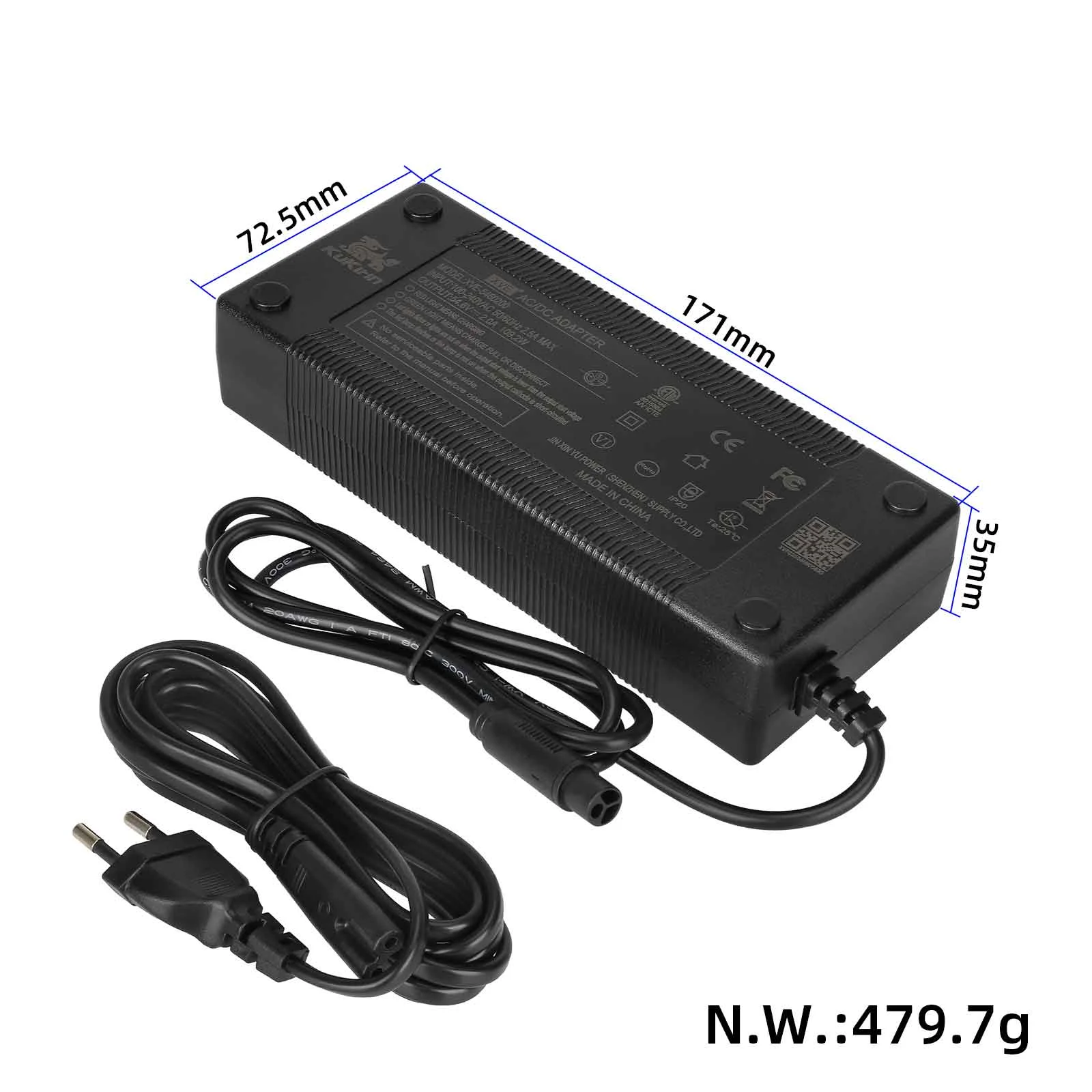 KuKirin M4 Max 54.6V 2A Charger - Image 3